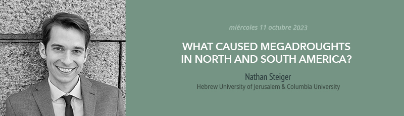Baner del seminario de investigación que tuvo lugar el 17 de octubre de 2023 impartido por Nathan Steiger