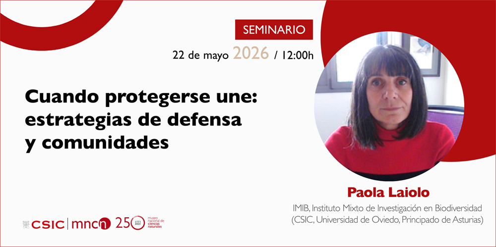 cartel del seminario impartido por Paola Laiolo