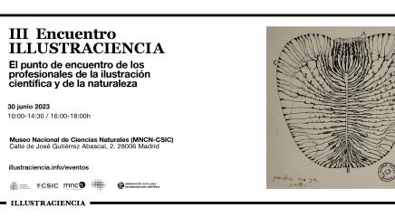 Cartel anuncio del III Encuentro con Illustraciencia