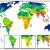 Mapa de distribución mundial de los grandes carnívoros. En rojo aparecen marcadas las zonas donde el riesgo de supervivencia es 