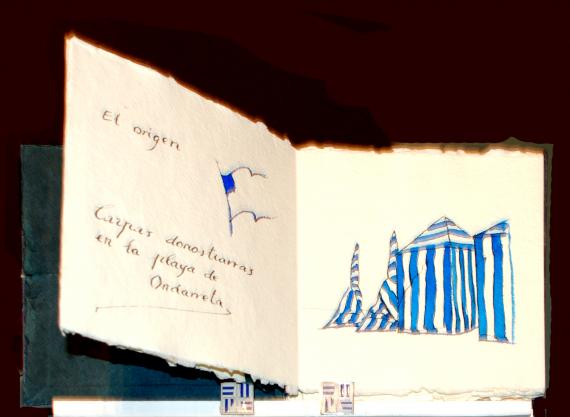 El MNCN expone Txuriurdin  libro ilustrado de Juan Eizaguirre  en el marco de la I Feria del Libro de Artista