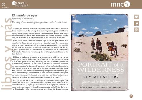 Portada de la sección de libros de la revista NaturalMente nº 5