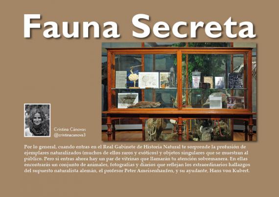 Portada del artículo "Fauna secreta" de la revista NaturalMente nº 9