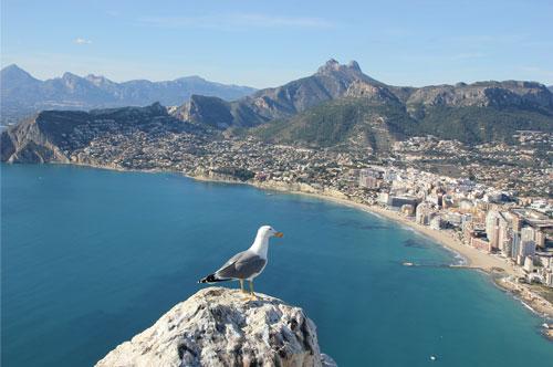 Imagen de la urbanización costera en Calpe, obtenida en Pixabay