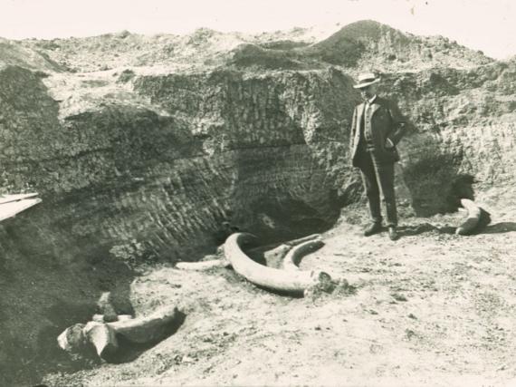 El marqués de Cerralbo durante la excavación del yacimiento de Torralba / Museo Cerralbo