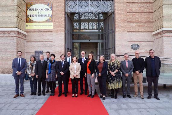 Retrato de las directoras y directores de museos de historia natural que han participado en el acto / José María Cazcarra (MNCN-CSIC)