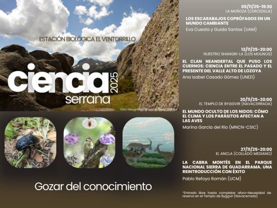 Cartel de la iniciativa Ciencia Serrana 